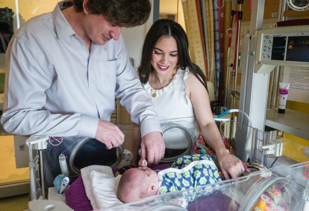 Parents with Baby Jo